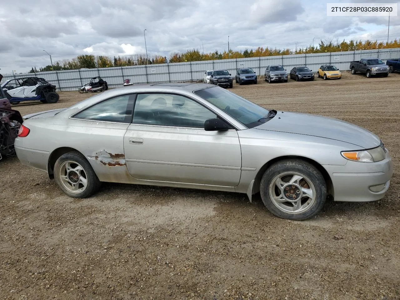 2003 Toyota Camry Solara Se VIN: 2T1CF28P03C885920 Lot: 74244814