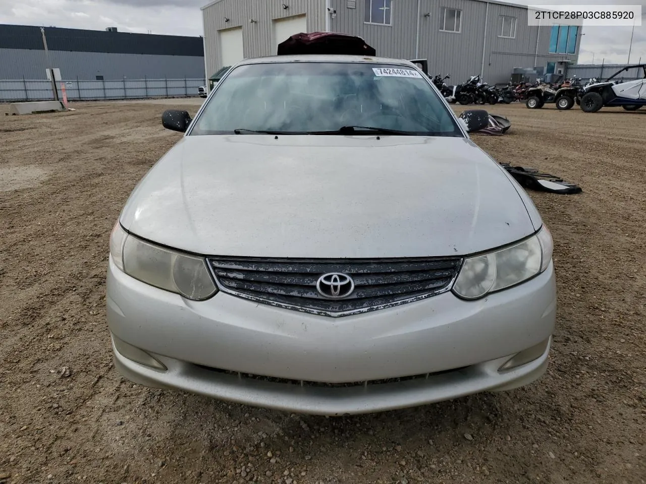 2003 Toyota Camry Solara Se VIN: 2T1CF28P03C885920 Lot: 74244814