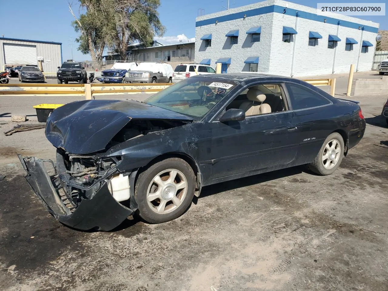 2003 Toyota Camry Solara Se VIN: 2T1CF28P83C607900 Lot: 74517154