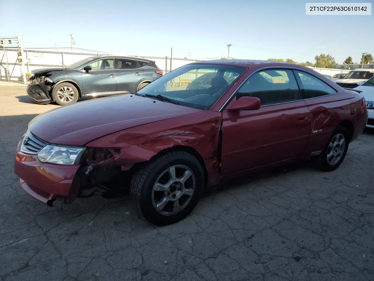 2003 Toyota Camry Solara Se VIN: 2T1CF22P63C610142 Lot: 74948484