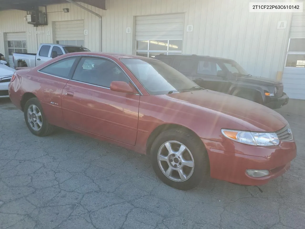 2003 Toyota Camry Solara Se VIN: 2T1CF22P63C610142 Lot: 74948484