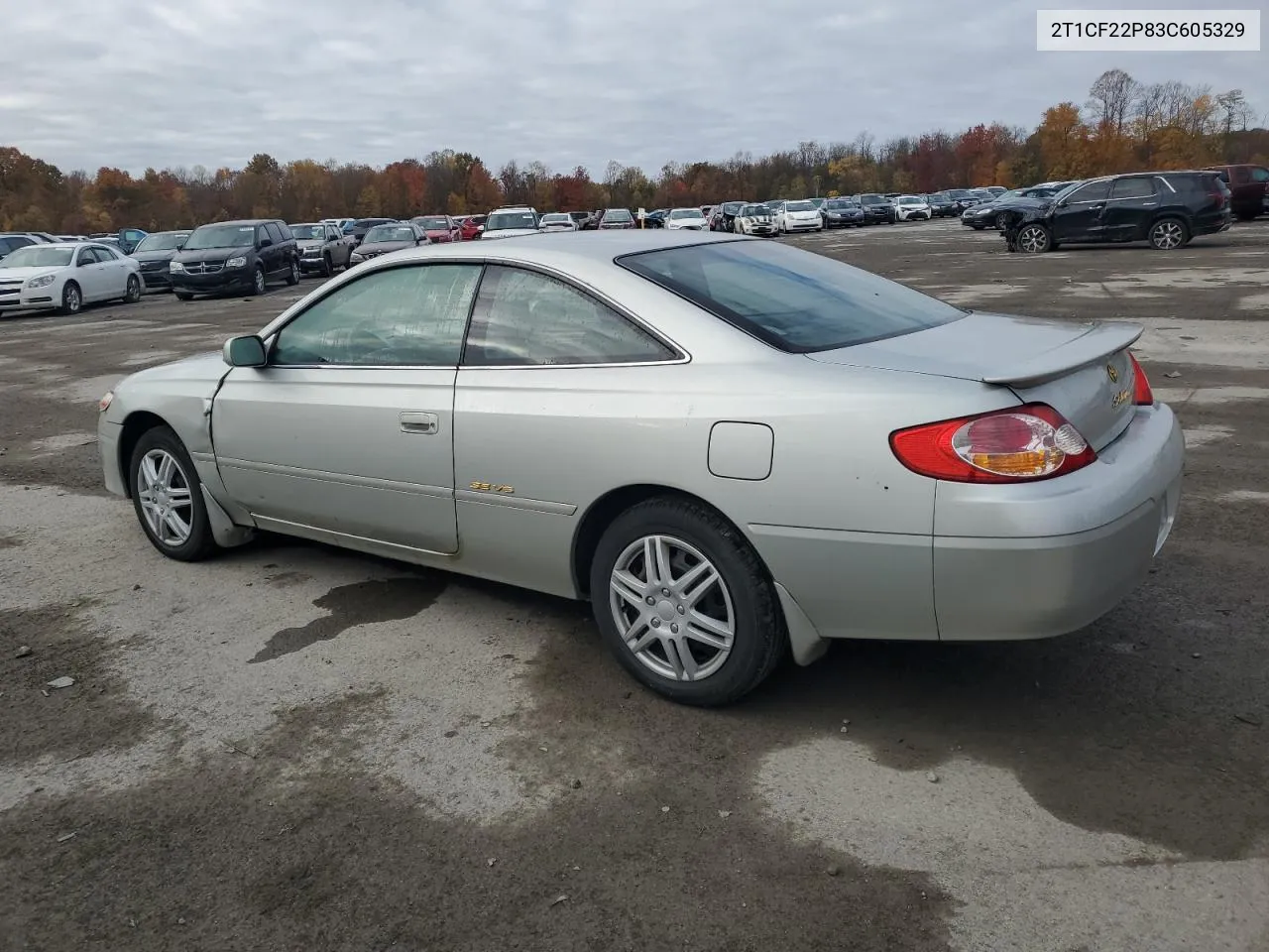 2003 Toyota Camry Solara Se VIN: 2T1CF22P83C605329 Lot: 77218184