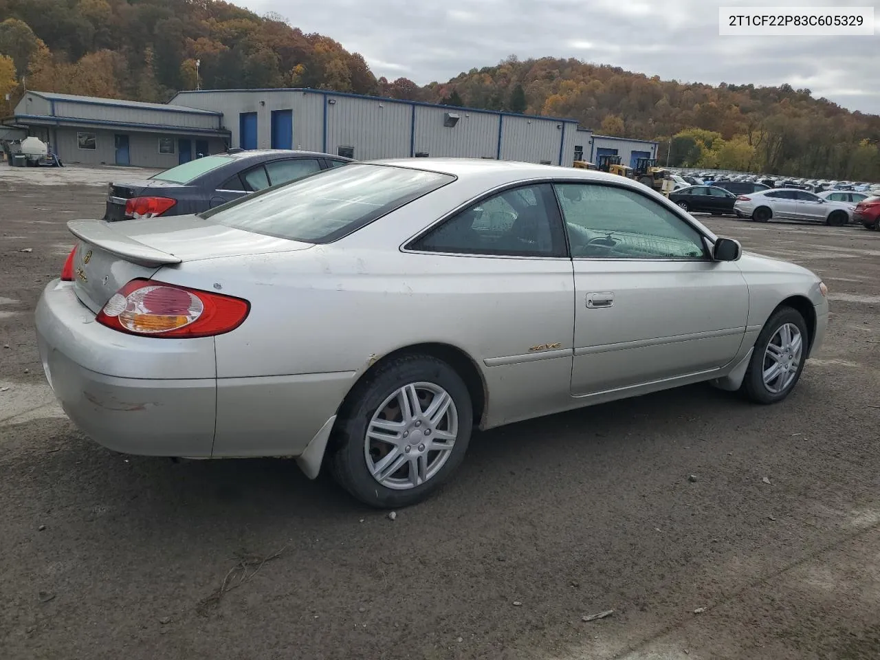 2003 Toyota Camry Solara Se VIN: 2T1CF22P83C605329 Lot: 77218184