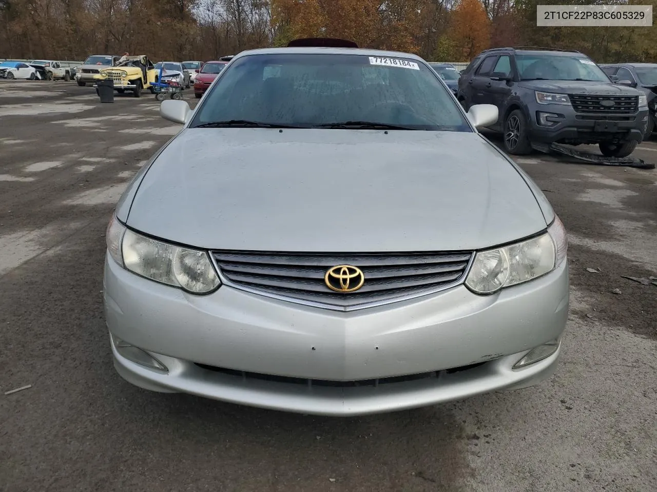 2003 Toyota Camry Solara Se VIN: 2T1CF22P83C605329 Lot: 77218184