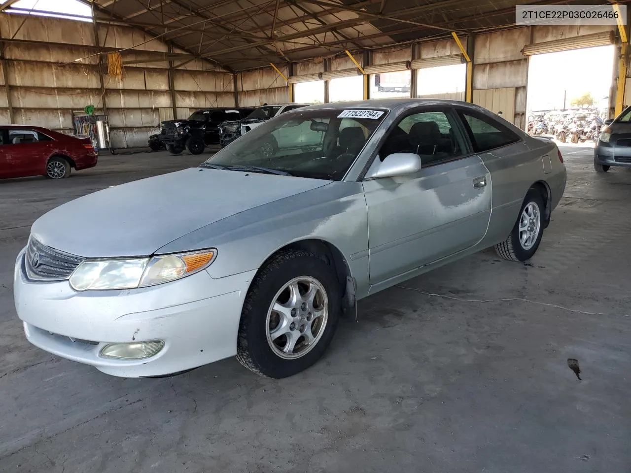 2003 Toyota Camry Solara Se VIN: 2T1CE22P03C026466 Lot: 77522794