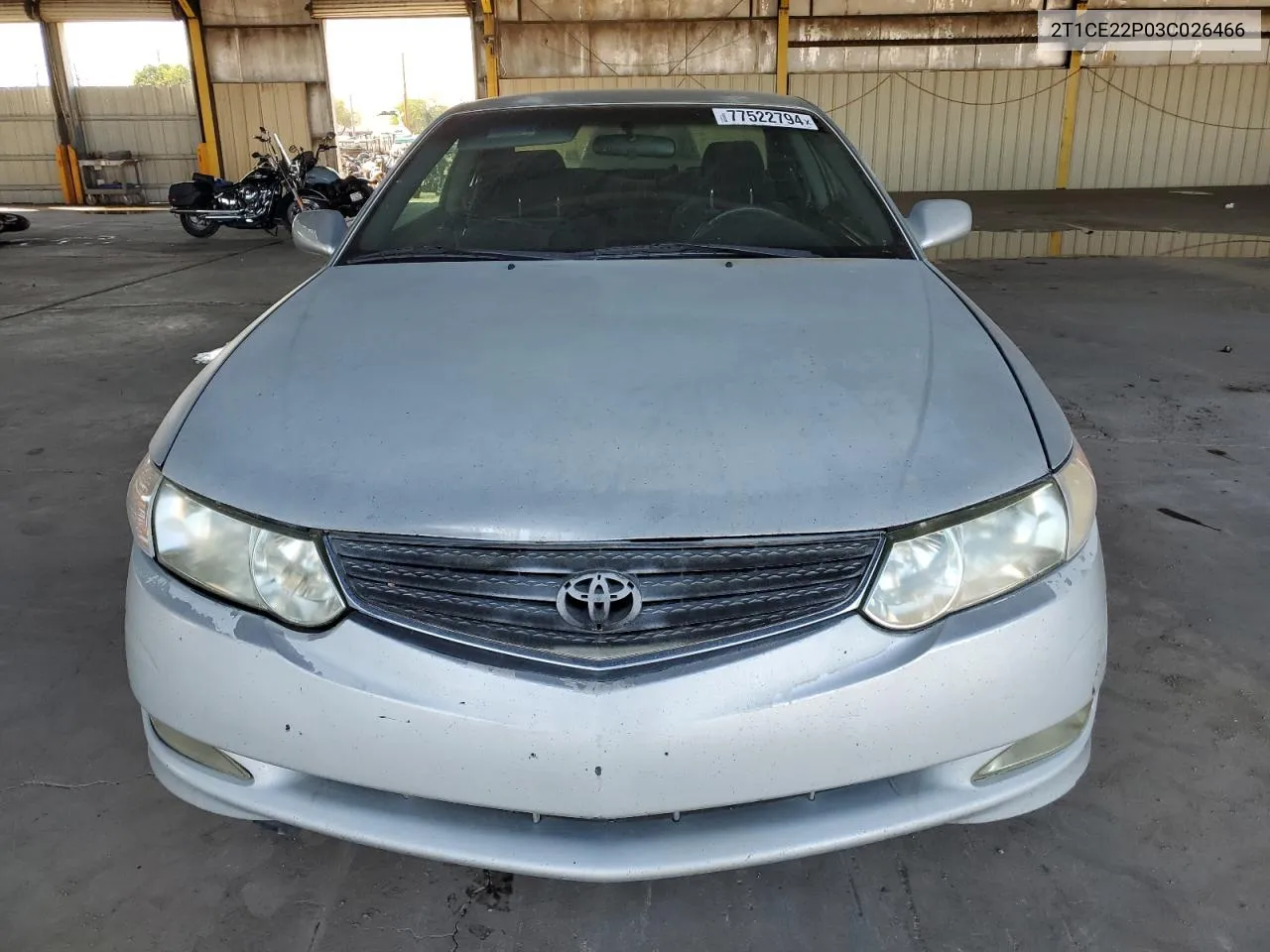 2003 Toyota Camry Solara Se VIN: 2T1CE22P03C026466 Lot: 77522794