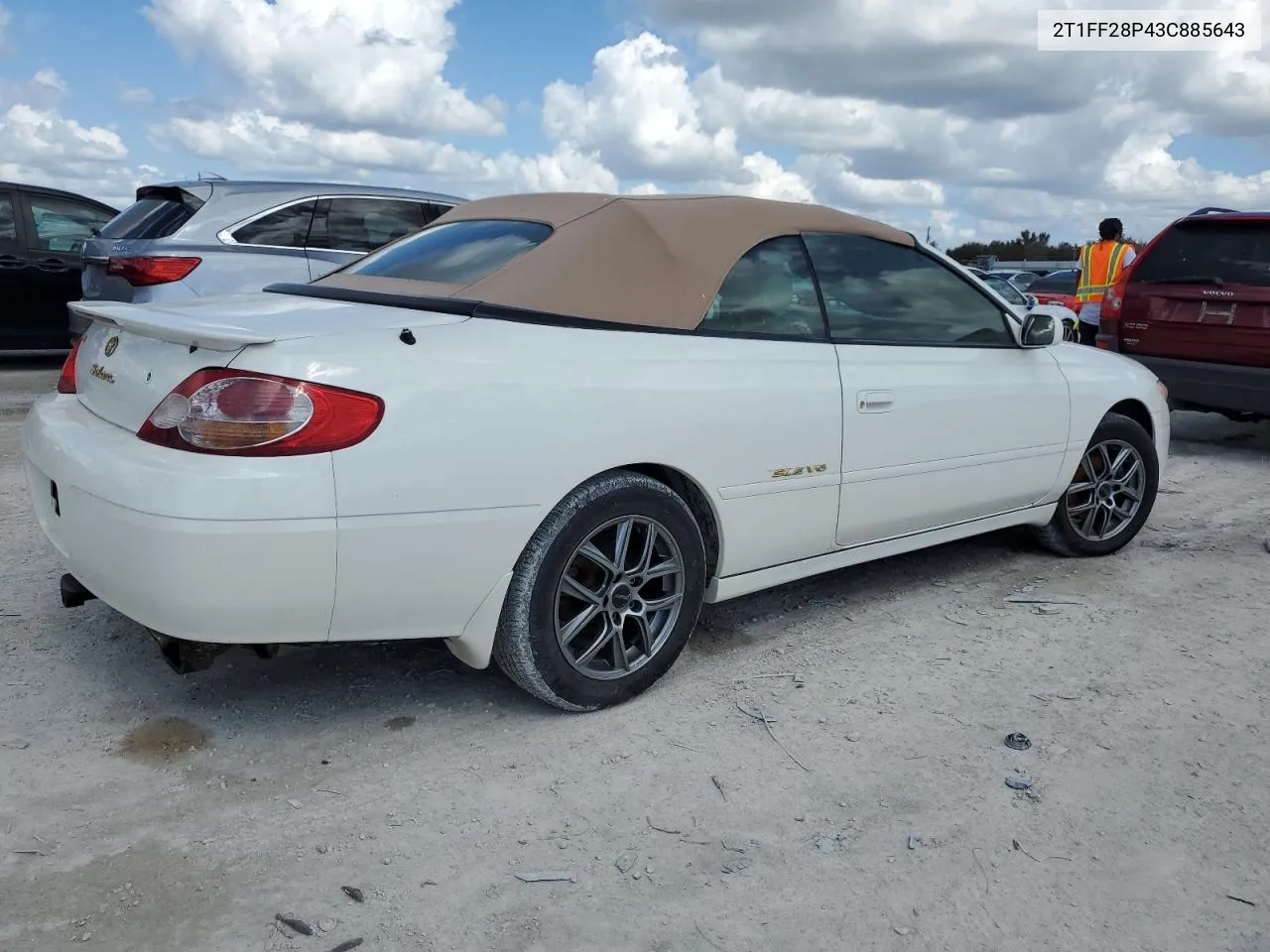 2003 Toyota Camry Solara Se VIN: 2T1FF28P43C885643 Lot: 78409004