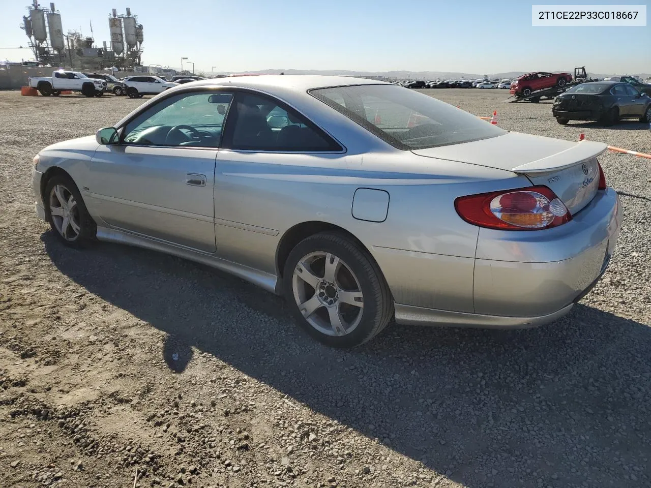 2003 Toyota Camry Solara Se VIN: 2T1CE22P33C018667 Lot: 80585864