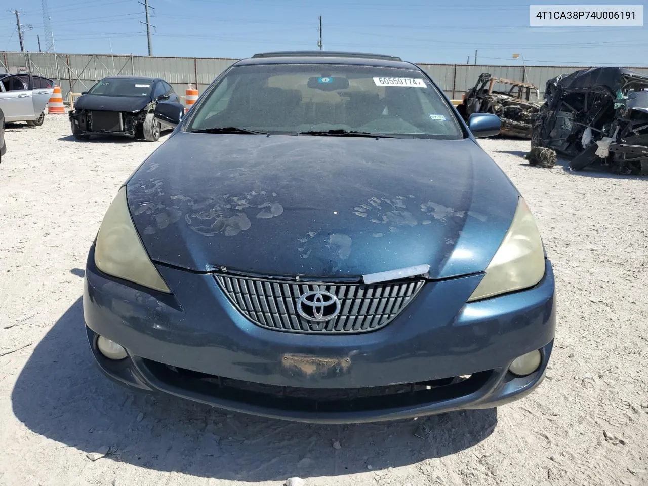 2004 Toyota Camry Solara Se VIN: 4T1CA38P74U006191 Lot: 60559774