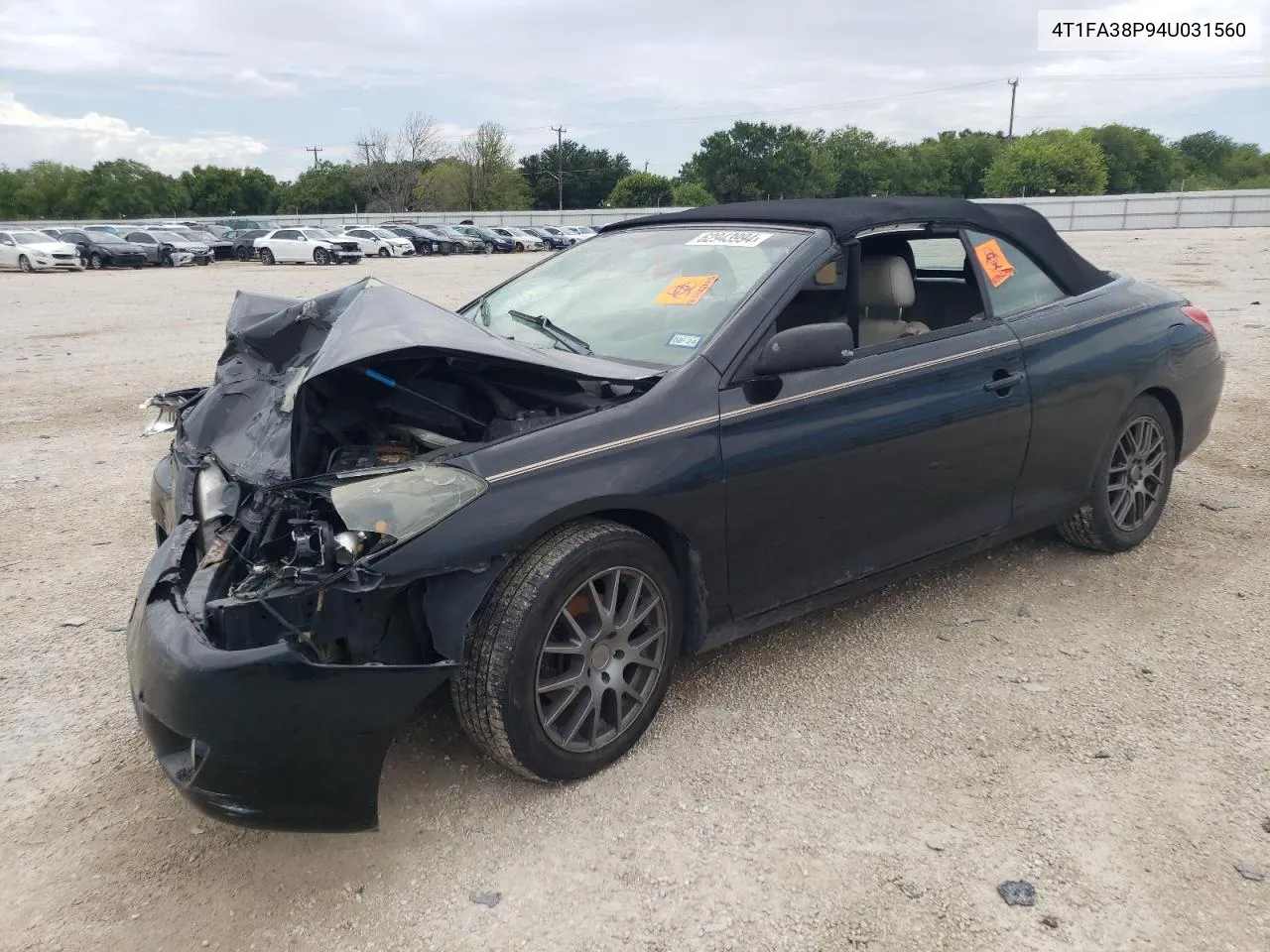 2004 Toyota Camry Solara Se VIN: 4T1FA38P94U031560 Lot: 62943994