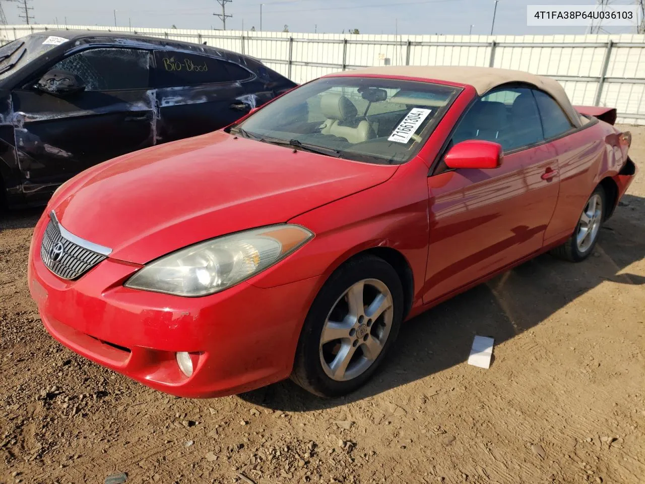 2004 Toyota Camry Solara Se VIN: 4T1FA38P64U036103 Lot: 71661304