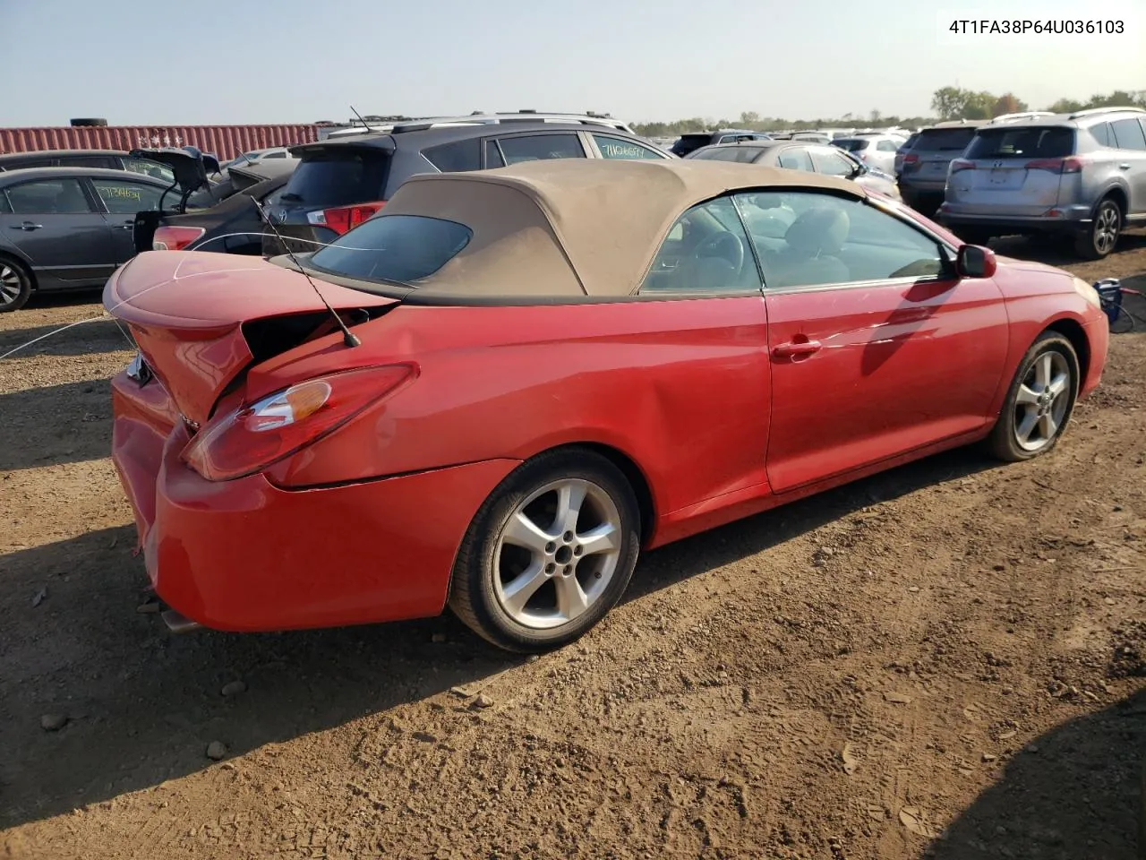 2004 Toyota Camry Solara Se VIN: 4T1FA38P64U036103 Lot: 71661304