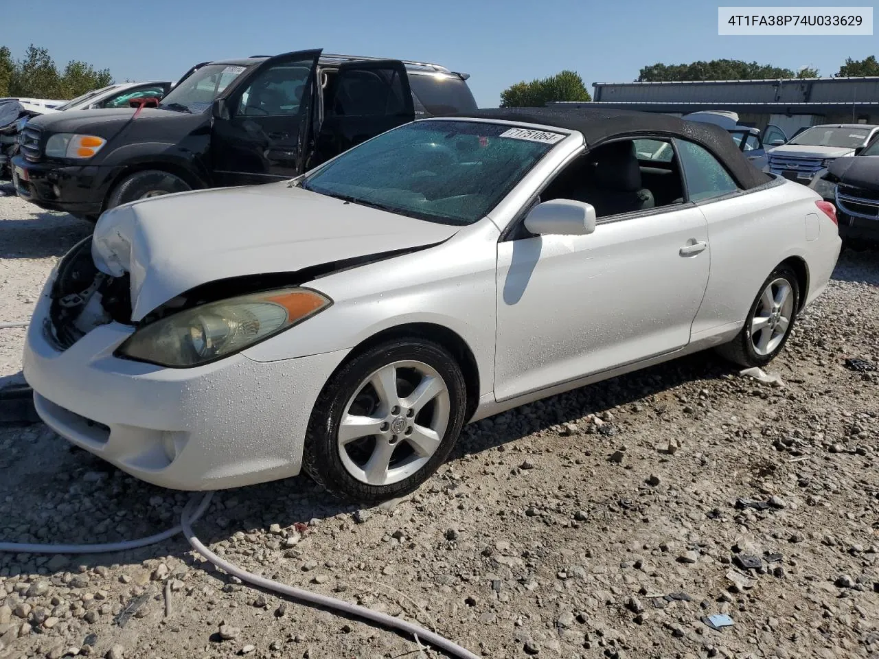 2004 Toyota Camry Solara Se VIN: 4T1FA38P74U033629 Lot: 71751064