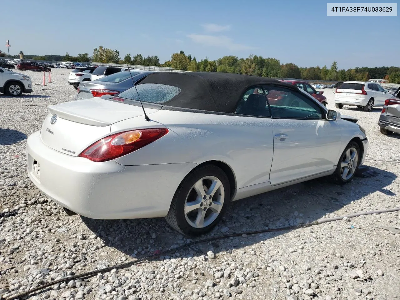 2004 Toyota Camry Solara Se VIN: 4T1FA38P74U033629 Lot: 71751064