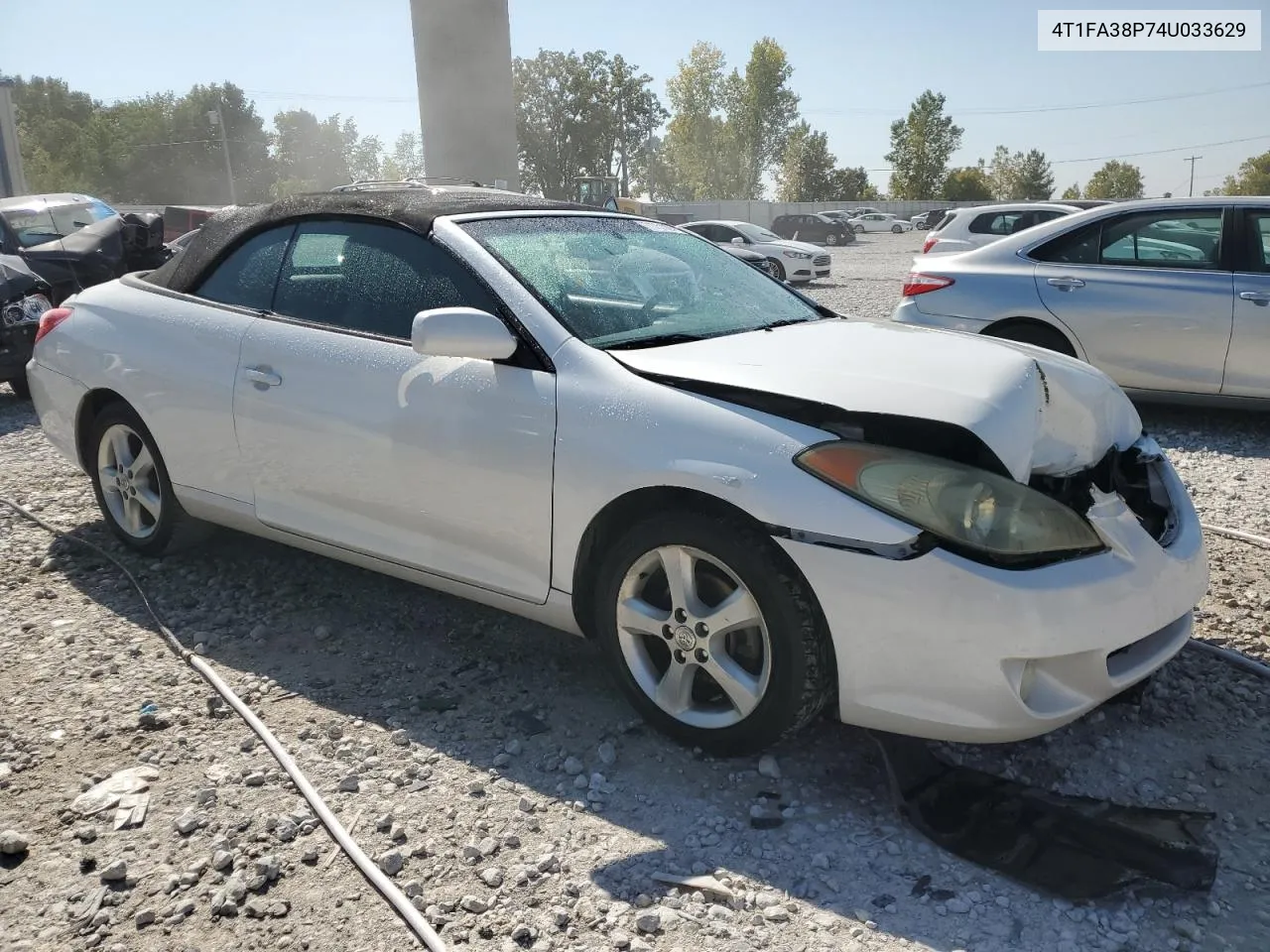 2004 Toyota Camry Solara Se VIN: 4T1FA38P74U033629 Lot: 71751064