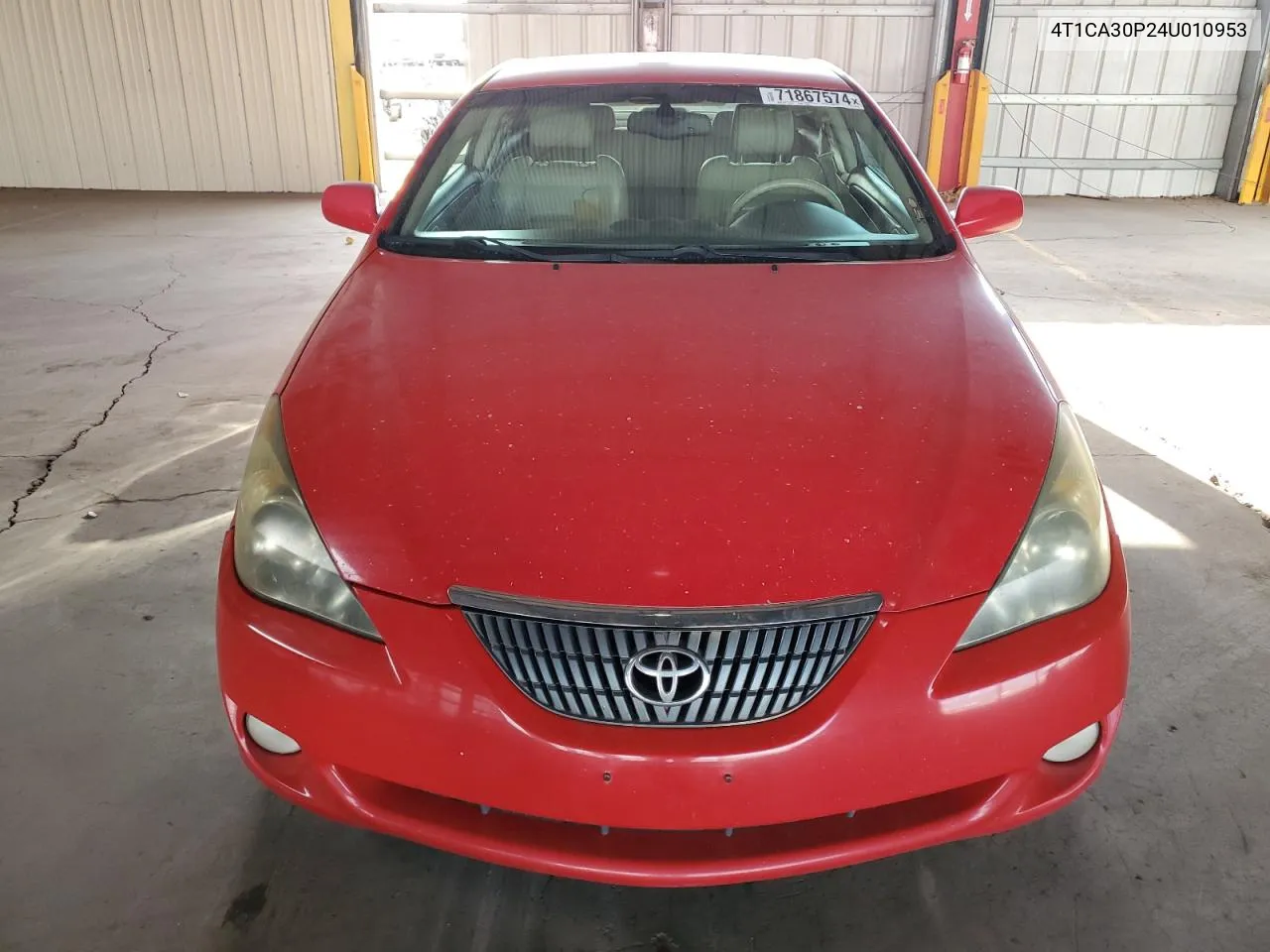 2004 Toyota Camry Solara Se VIN: 4T1CA30P24U010953 Lot: 71867574