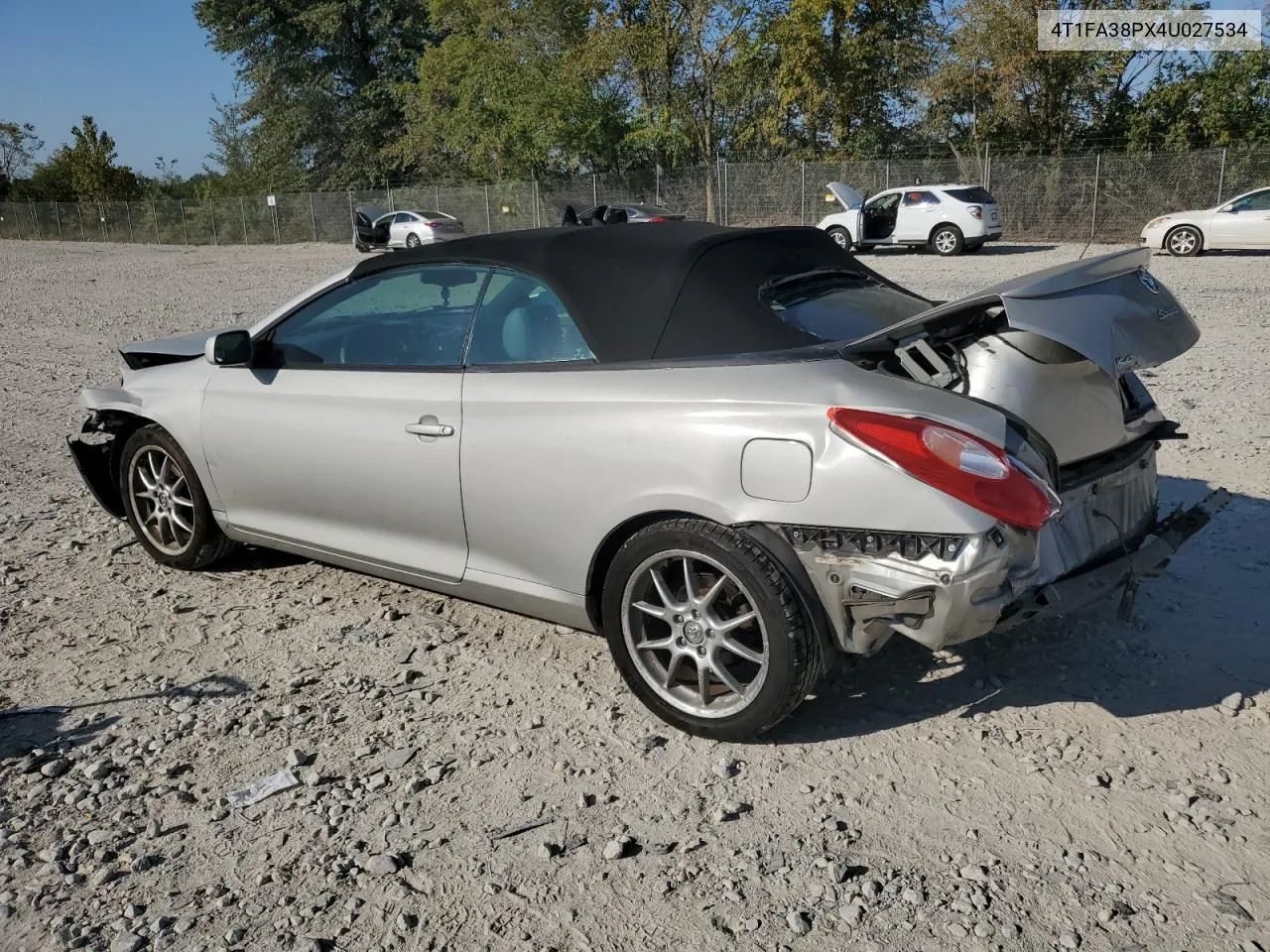 2004 Toyota Camry Solara Se VIN: 4T1FA38PX4U027534 Lot: 72087294