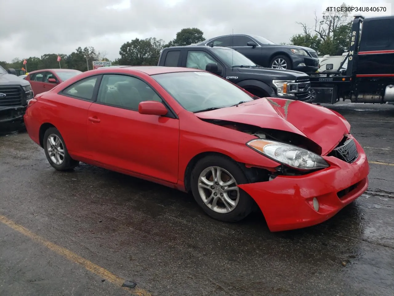 2004 Toyota Camry Solara Se VIN: 4T1CE30P34U840670 Lot: 72259514