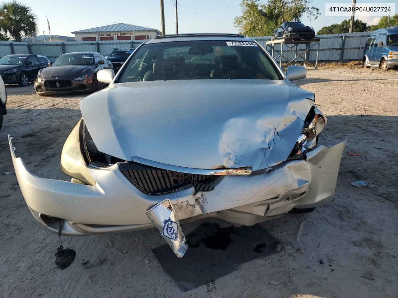 2004 Toyota Camry Solara Se VIN: 4T1CA38P04U027724 Lot: 72322394