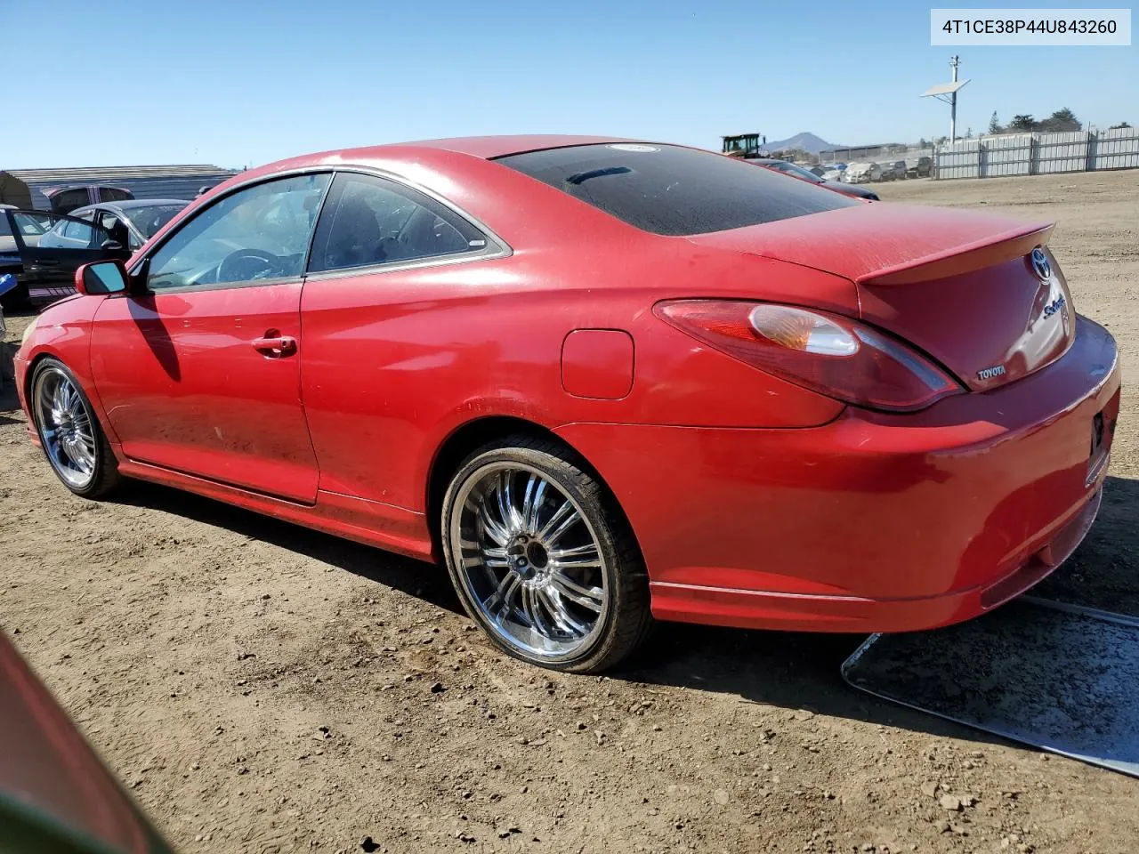 2004 Toyota Camry Solara Se VIN: 4T1CE38P44U843260 Lot: 72742314