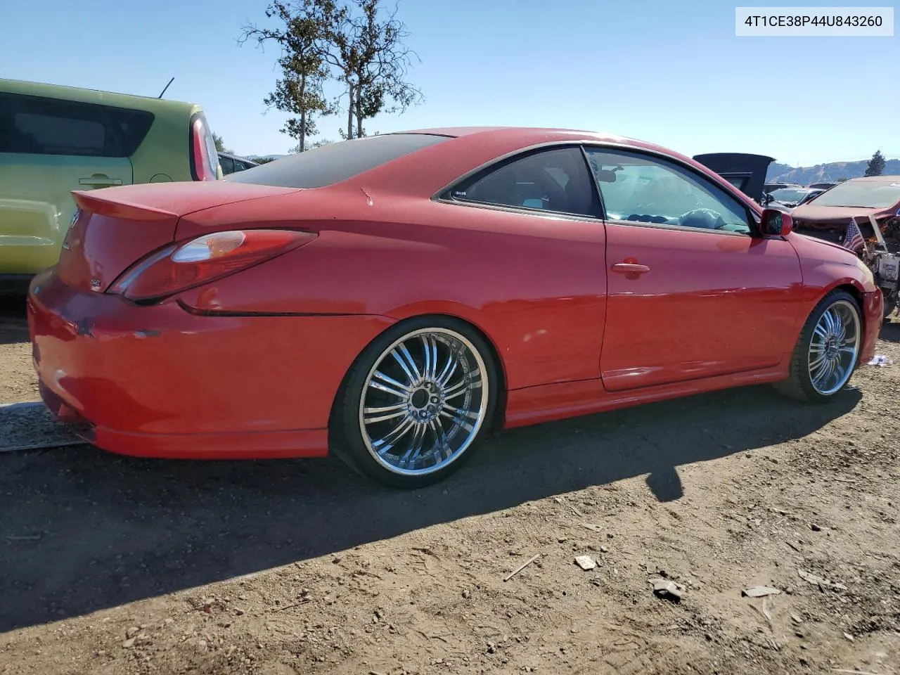 2004 Toyota Camry Solara Se VIN: 4T1CE38P44U843260 Lot: 72742314