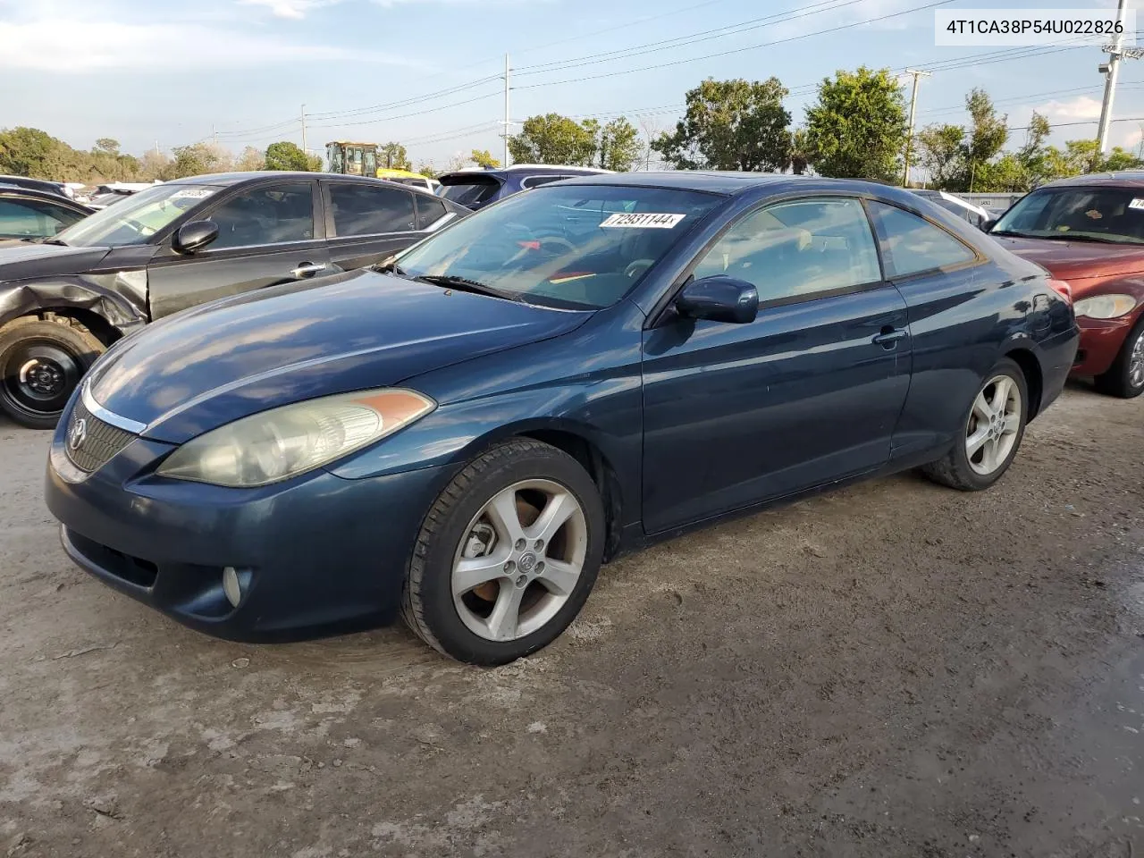 2004 Toyota Camry Solara Se VIN: 4T1CA38P54U022826 Lot: 72931144