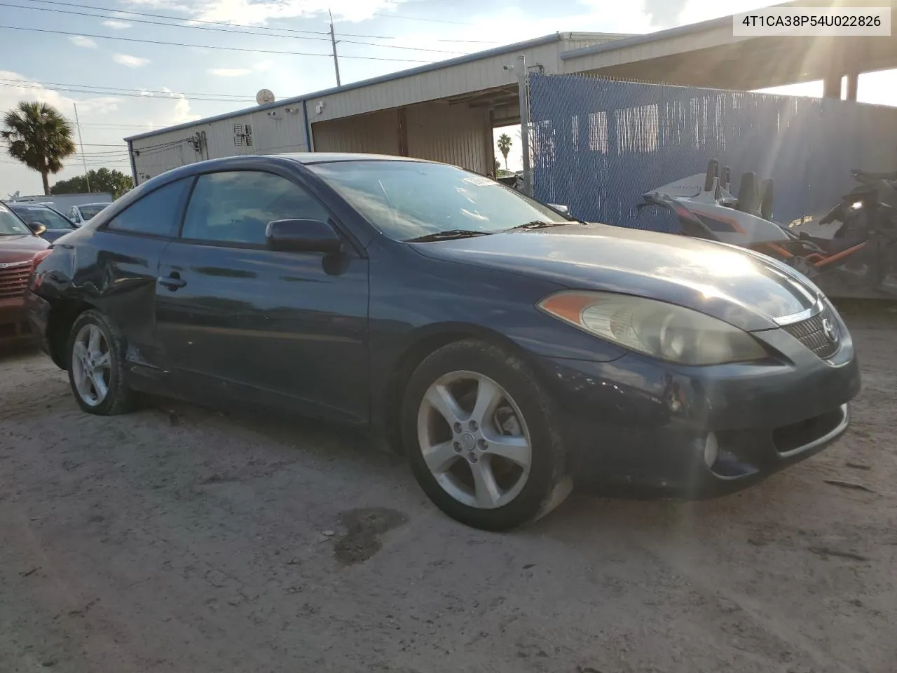 2004 Toyota Camry Solara Se VIN: 4T1CA38P54U022826 Lot: 72931144