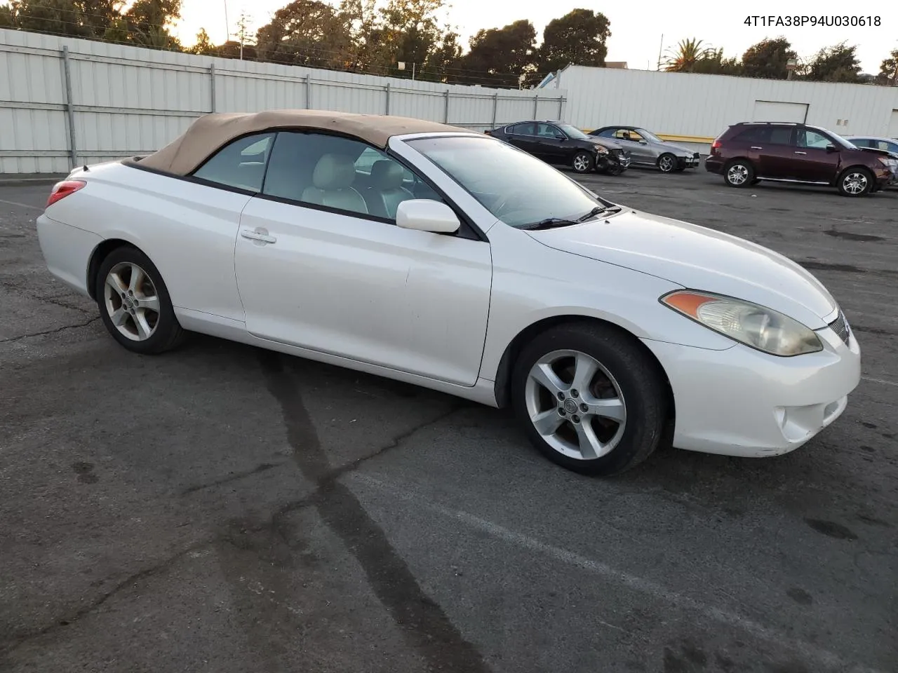 2004 Toyota Camry Solara Se VIN: 4T1FA38P94U030618 Lot: 74634974