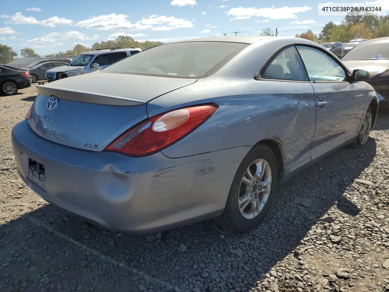 2004 Toyota Camry Solara Se VIN: 4T1CE38P24U943244 Lot: 75314964