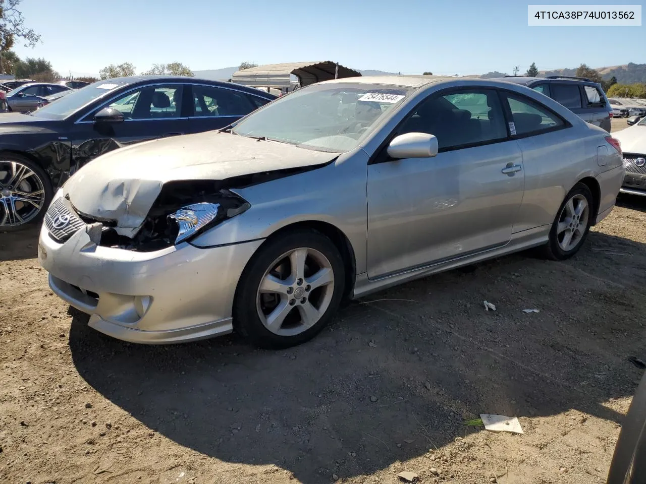 2004 Toyota Camry Solara Se VIN: 4T1CA38P74U013562 Lot: 75476544