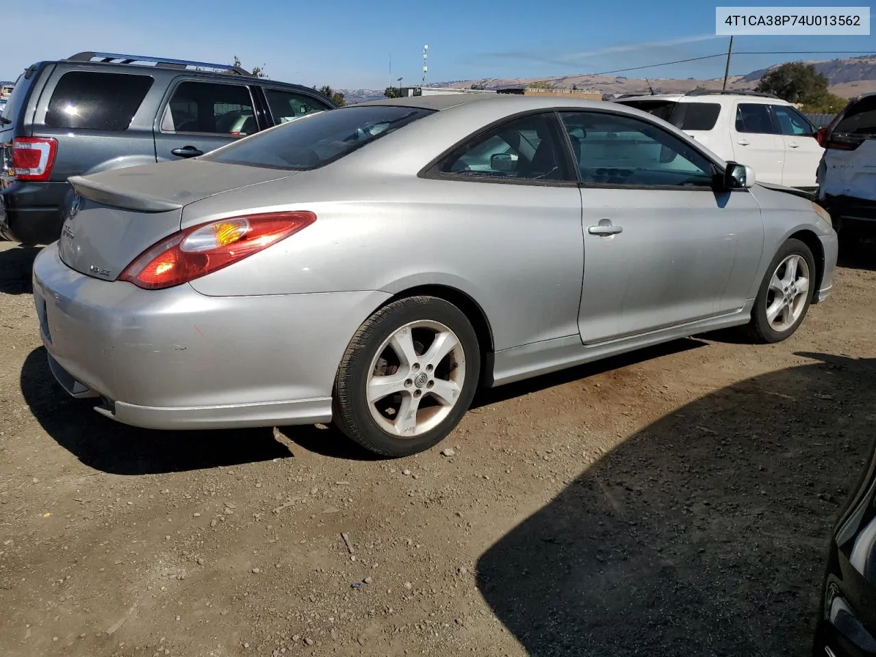 2004 Toyota Camry Solara Se VIN: 4T1CA38P74U013562 Lot: 75476544