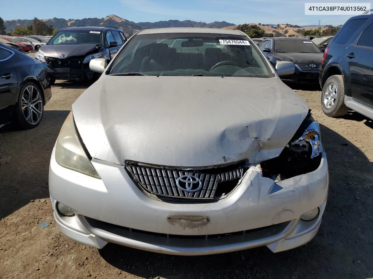 2004 Toyota Camry Solara Se VIN: 4T1CA38P74U013562 Lot: 75476544