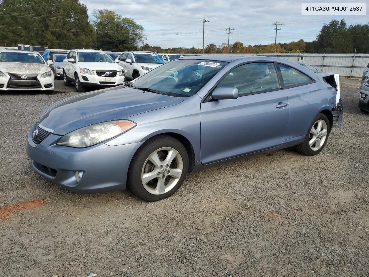 2004 Toyota Camry Solara Se VIN: 4T1CA30P94U012537 Lot: 75590804