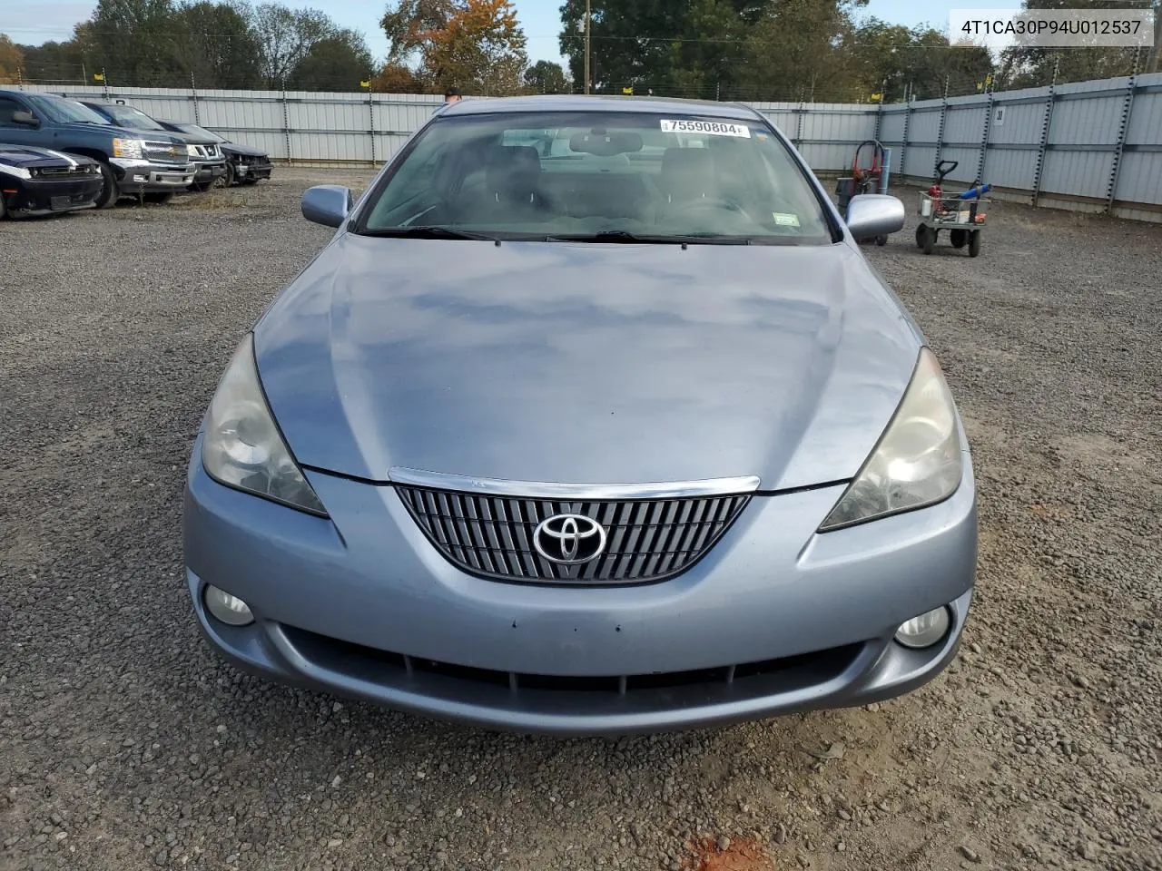 4T1CA30P94U012537 2004 Toyota Camry Solara Se