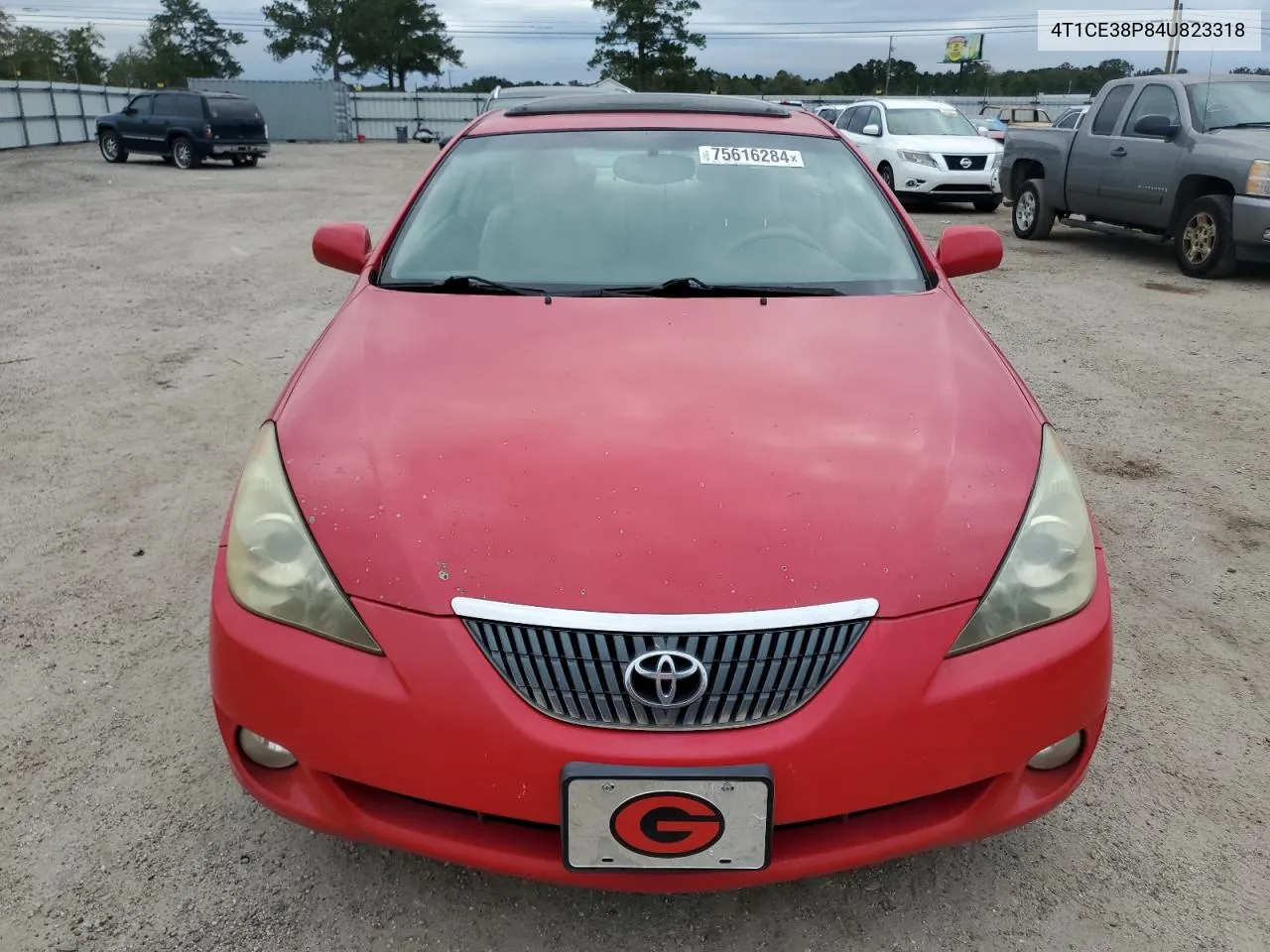 2004 Toyota Camry Solara Se VIN: 4T1CE38P84U823318 Lot: 75616284