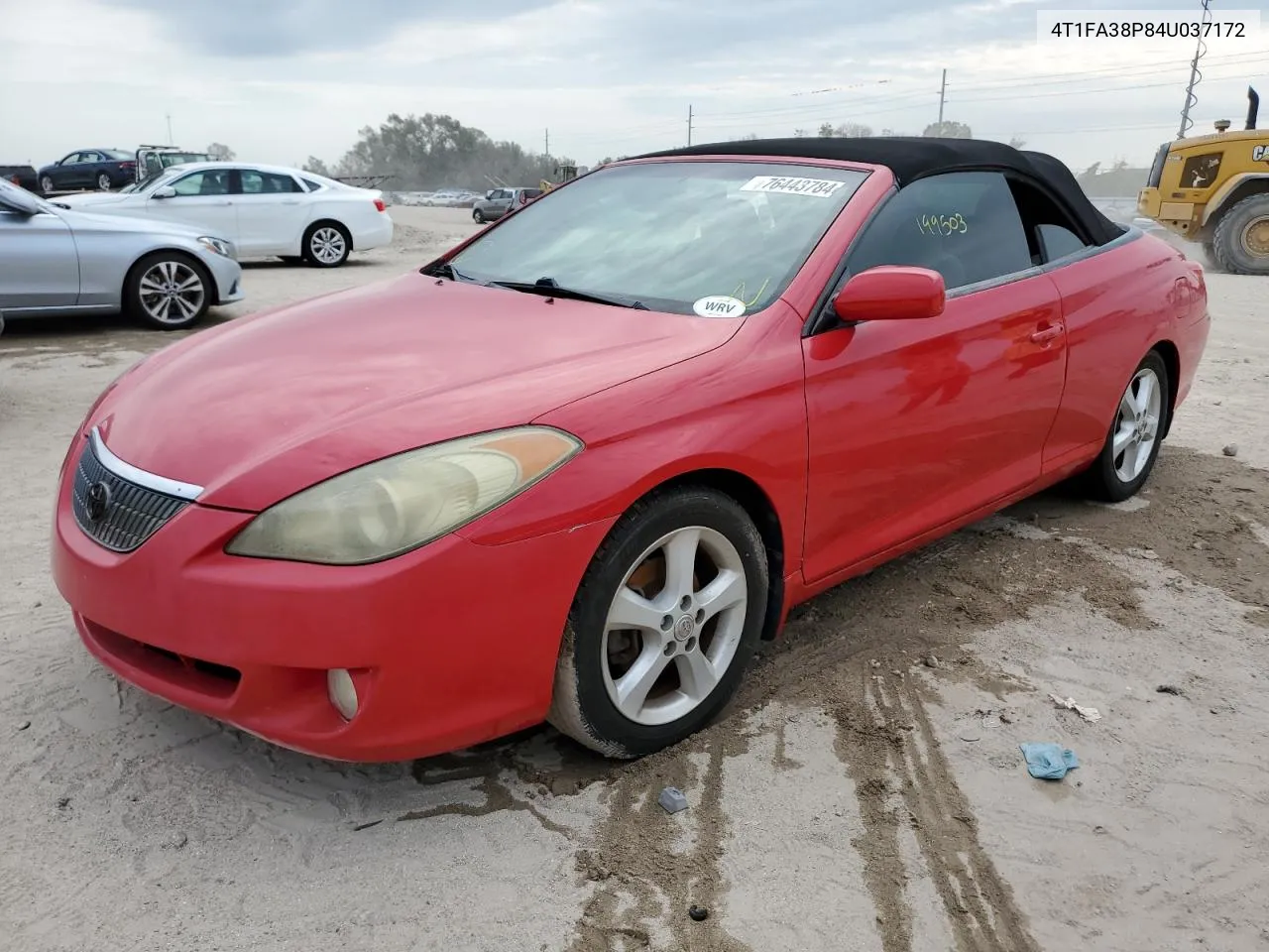 2004 Toyota Camry Solara Se VIN: 4T1FA38P84U037172 Lot: 76443784