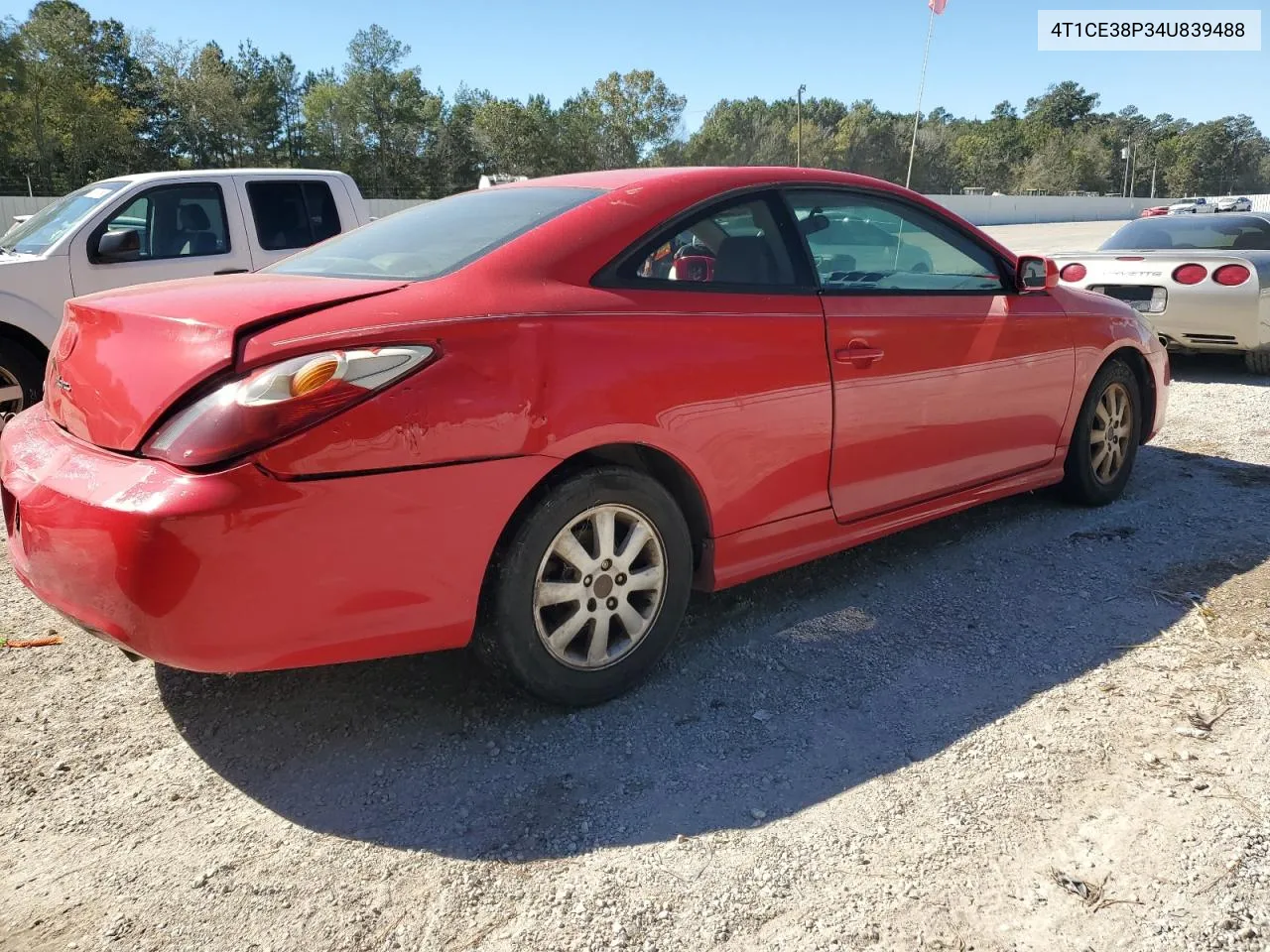 2004 Toyota Camry Solara Se VIN: 4T1CE38P34U839488 Lot: 76517284