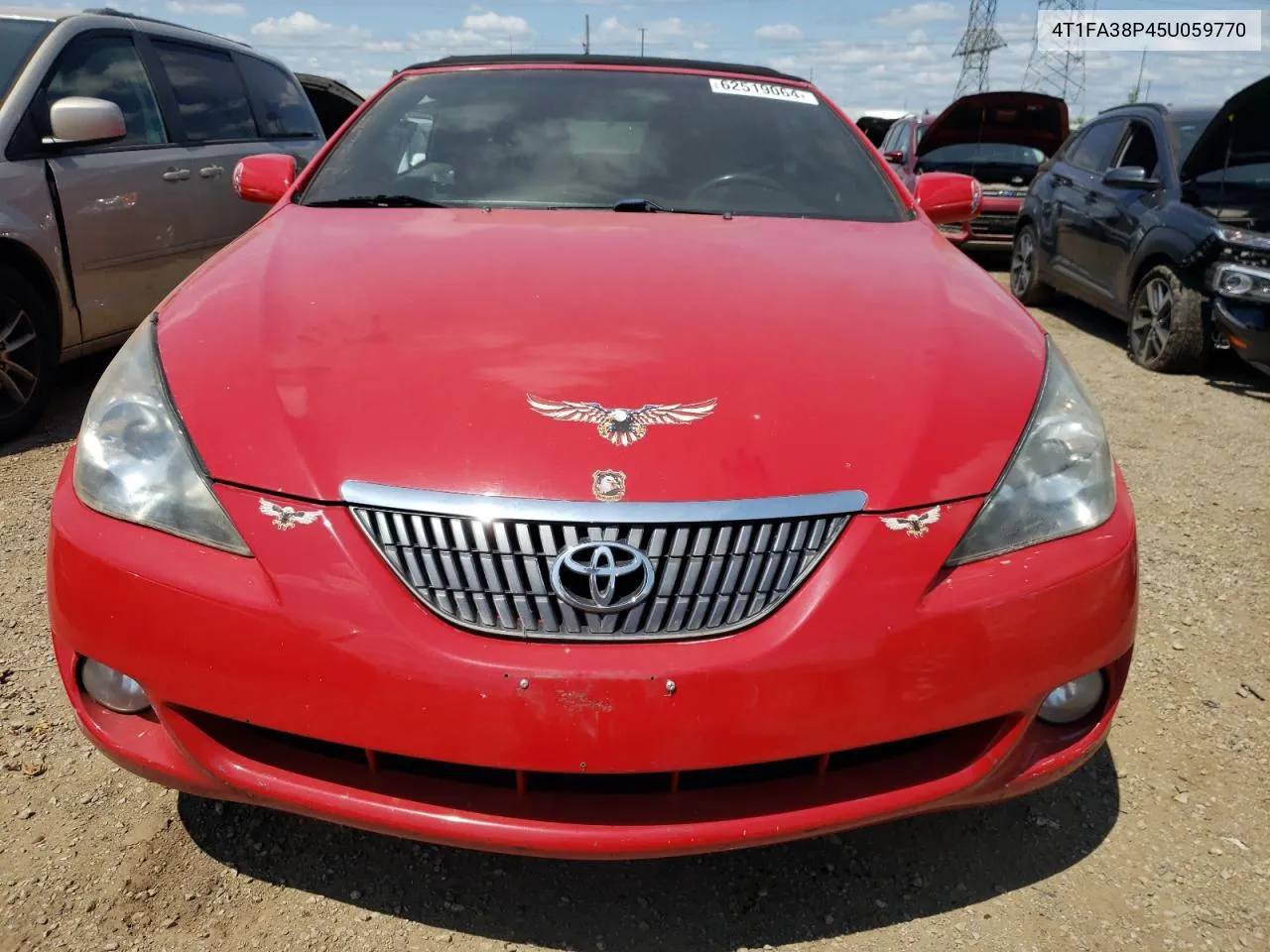 2005 Toyota Camry Solara Se VIN: 4T1FA38P45U059770 Lot: 62519064