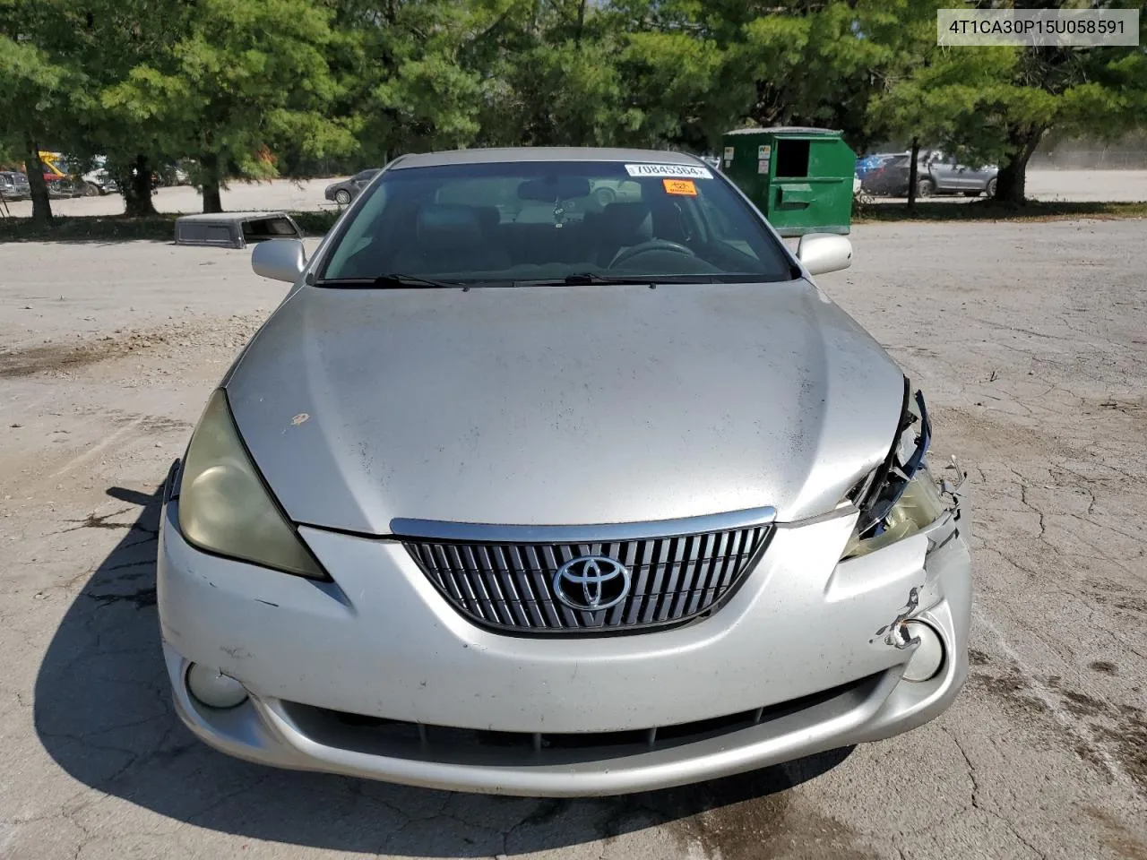 2005 Toyota Camry Solara Se VIN: 4T1CA30P15U058591 Lot: 70845364