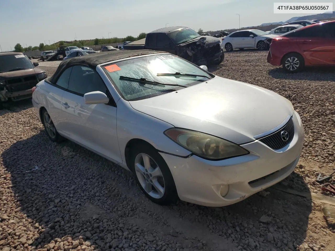 2005 Toyota Camry Solara Se VIN: 4T1FA38P65U050567 Lot: 71078094