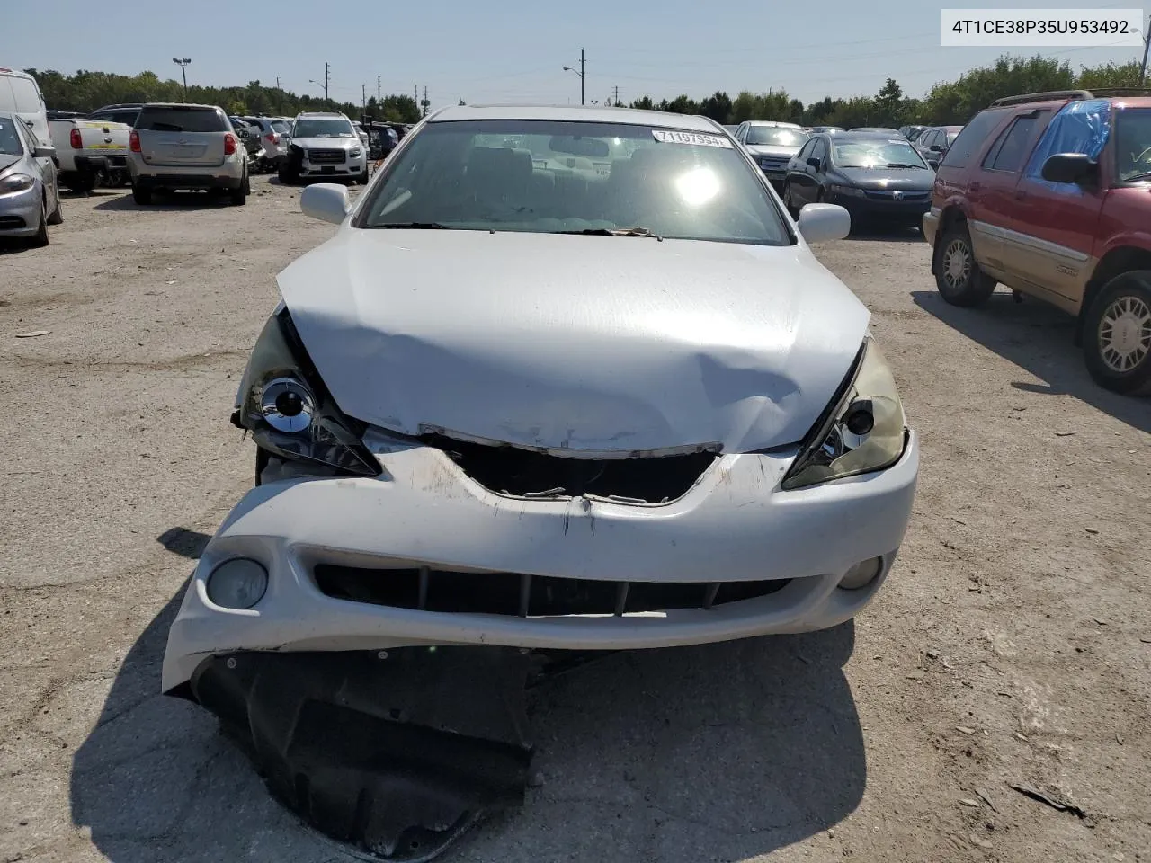 2005 Toyota Camry Solara Se VIN: 4T1CE38P35U953492 Lot: 71197994