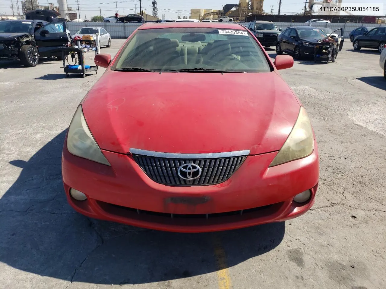 2005 Toyota Camry Solara Se VIN: 4T1CA30P35U054185 Lot: 73435354