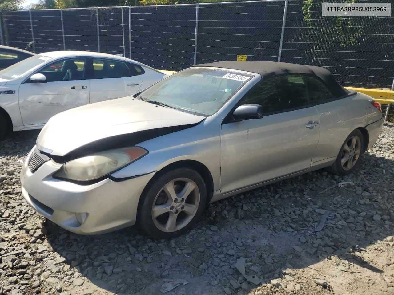 2005 Toyota Camry Solara Se VIN: 4T1FA38P85U053969 Lot: 74351134