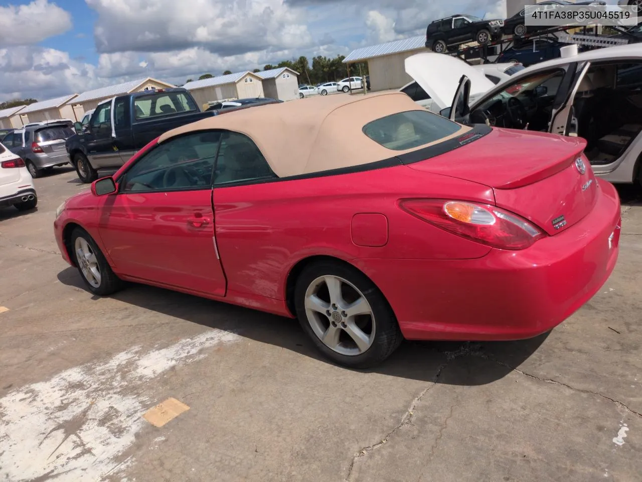 2005 Toyota Camry Solara Se VIN: 4T1FA38P35U045519 Lot: 75124054