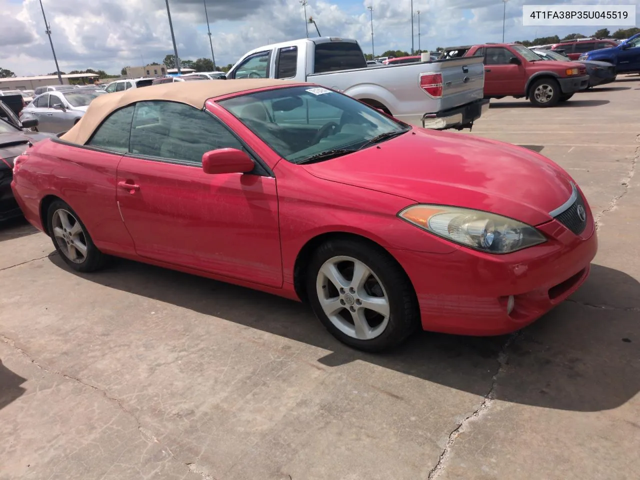 2005 Toyota Camry Solara Se VIN: 4T1FA38P35U045519 Lot: 75124054