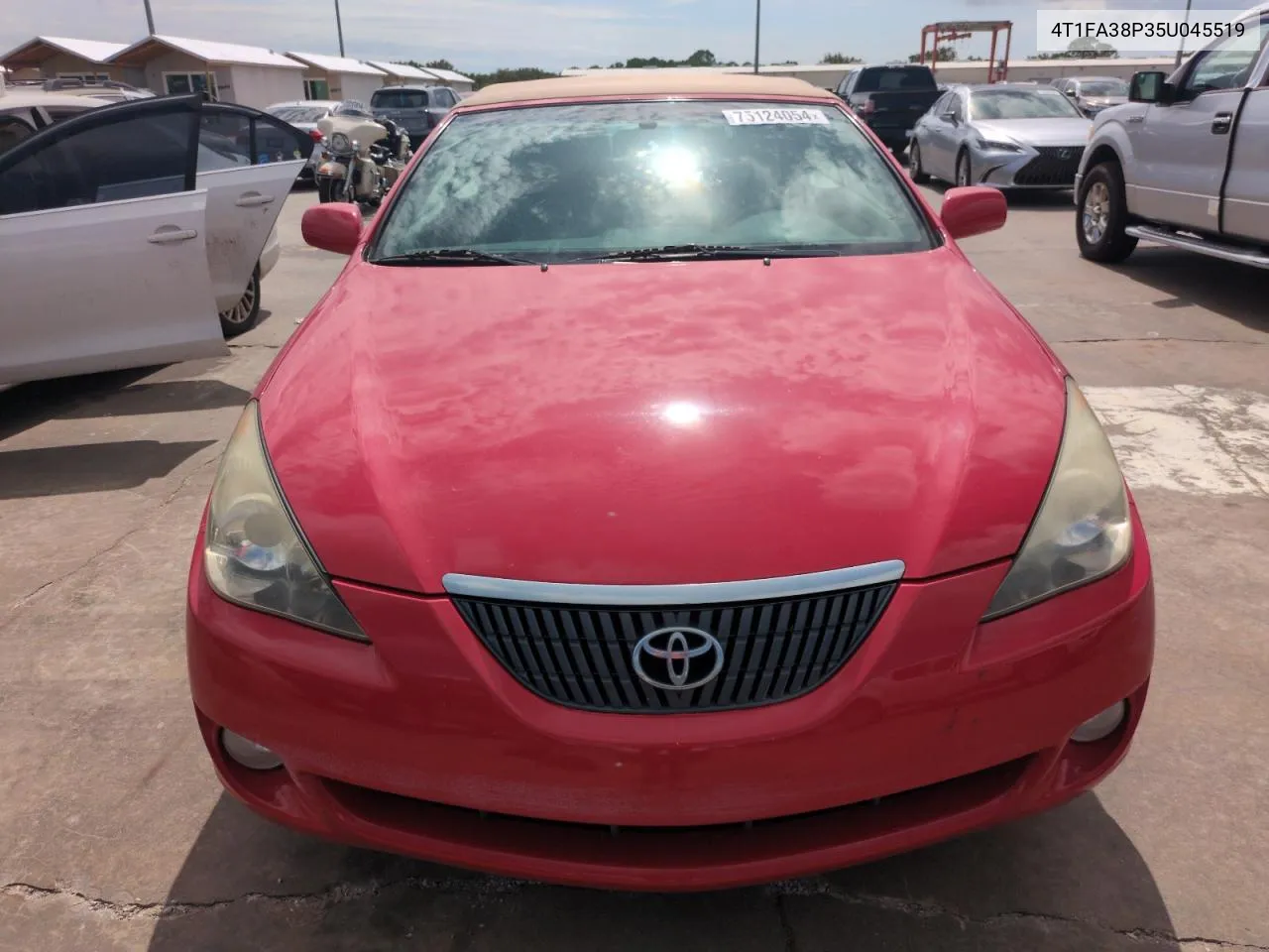 2005 Toyota Camry Solara Se VIN: 4T1FA38P35U045519 Lot: 75124054