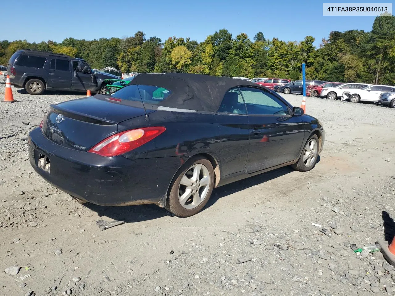 2005 Toyota Camry Solara Se VIN: 4T1FA38P35U040613 Lot: 75660374