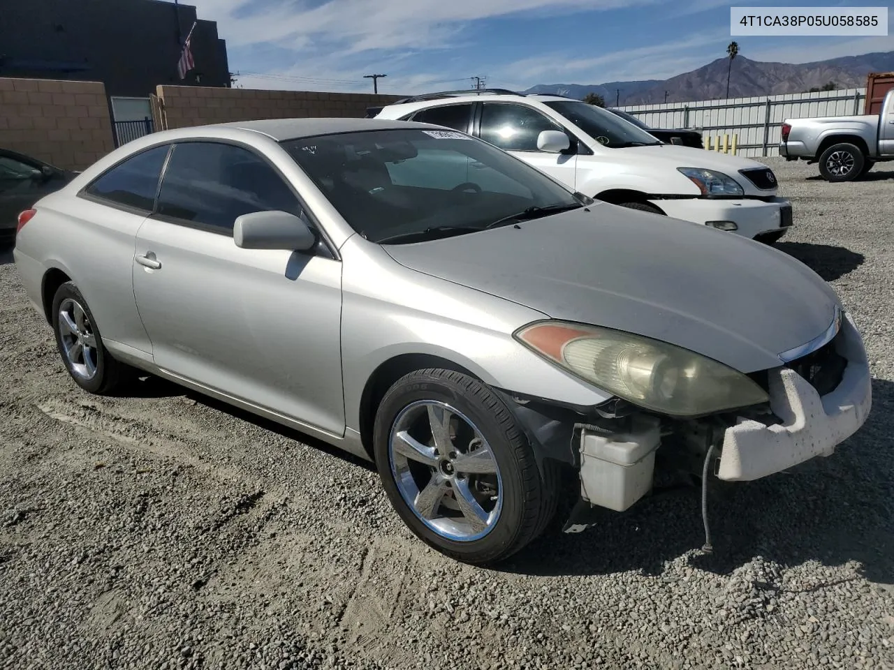 2005 Toyota Camry Solara Se VIN: 4T1CA38P05U058585 Lot: 75894714