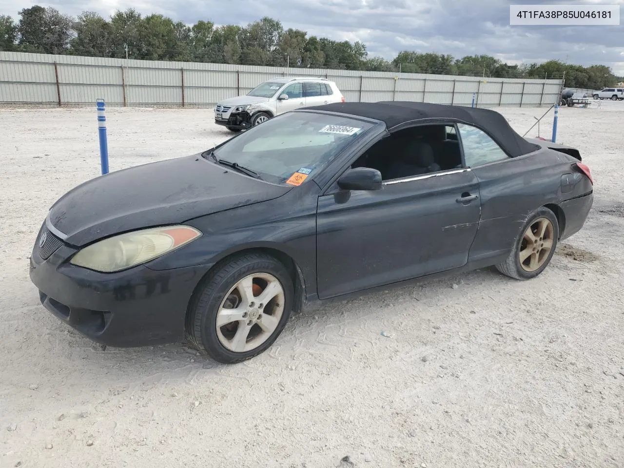 2005 Toyota Camry Solara Se VIN: 4T1FA38P85U046181 Lot: 76606964