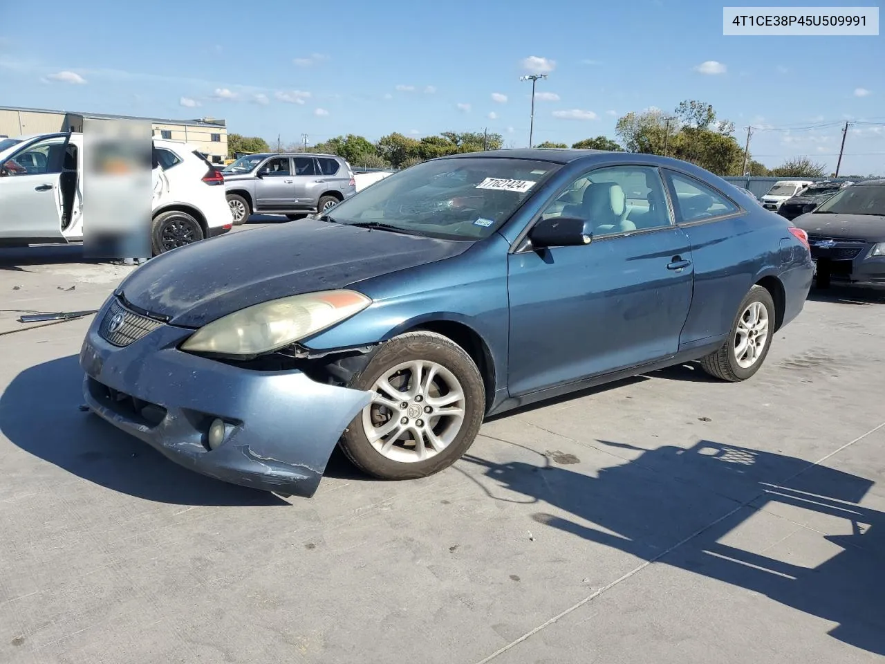 2005 Toyota Camry Solara Se VIN: 4T1CE38P45U509991 Lot: 77627424